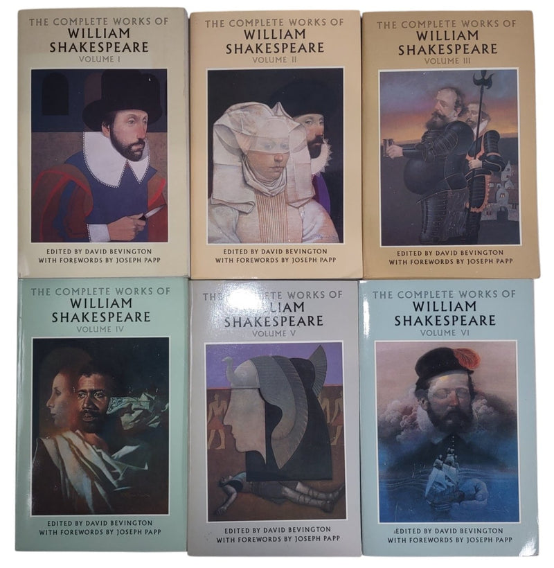 The Complete Works of  William Shakespeare in Six  Volumes. ( Vol I - VI )- Paperback