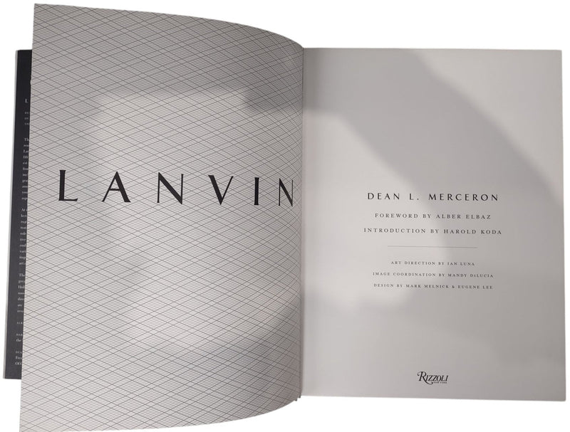 Livre vintage Lanvin de Dean Merceron (2007, couverture rigide)