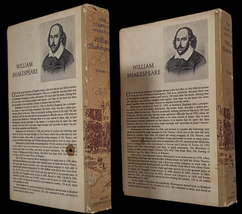 Les œuvres complètes de William Shakespeare. 2 volumes, poèmes et pièces de théâtre