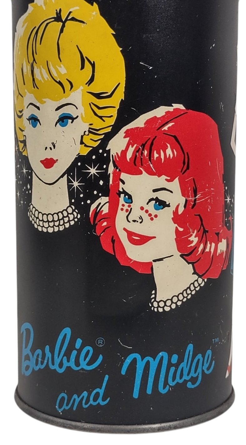 Vintage 1962 Mattel Barbie And Midge Thermos Made in Canada