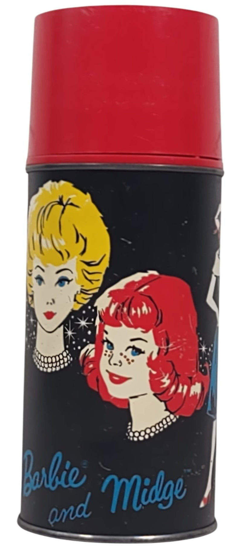 Vintage 1962 Mattel Barbie And Midge Thermos Made in Canada