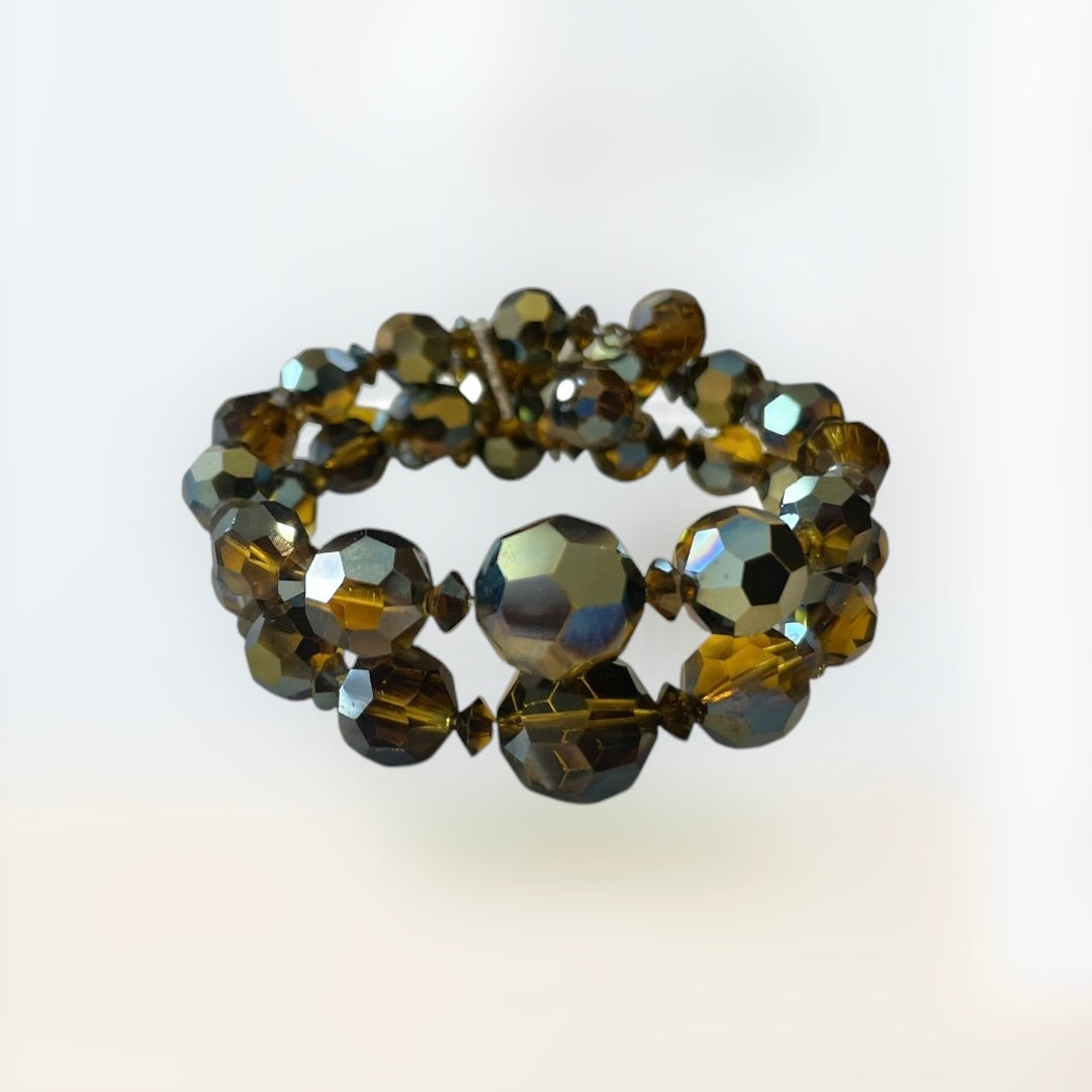 Vintage Rare, Sherman Set, Bracelet, Necklace & Clip on Earrings.