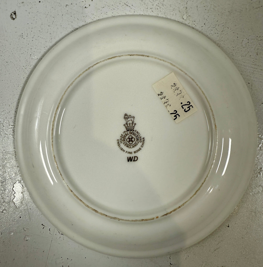 Ensemble de sous-verres en porcelaine anglaise Royal Doulton Repton « Wardair / WD » vintage des années 1950 – 10 pièces