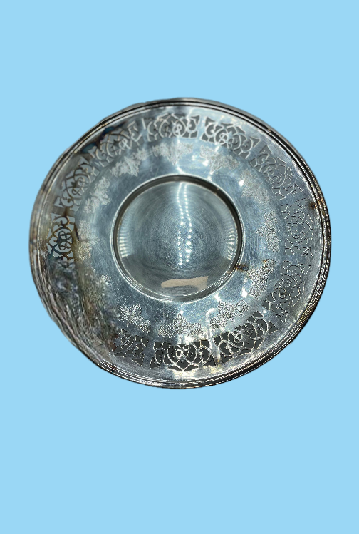 Round Vintage Plate in Sterling Silver BIRKS