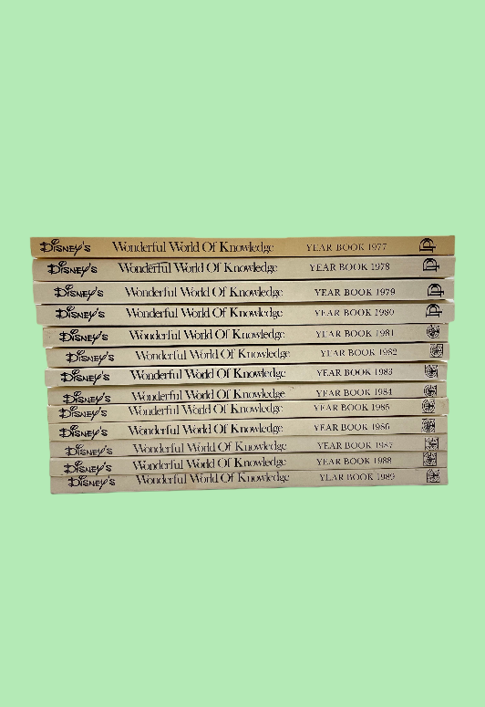 Disney's Wonderful World of Knowledge Year Books 1977 to 1989