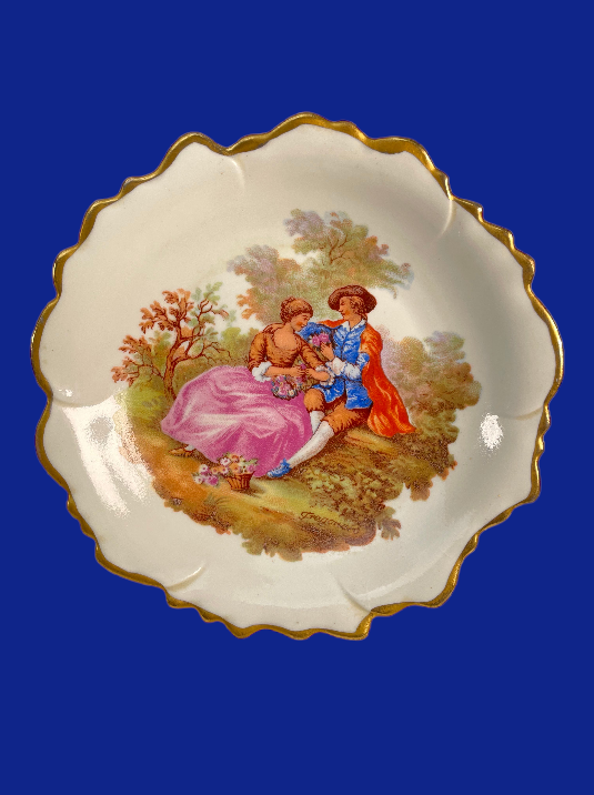 Small Limoges Pedestal Plate