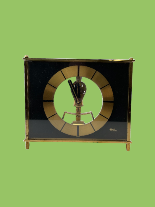 Kundo German Brass Clock by Kieninger & Obergfell