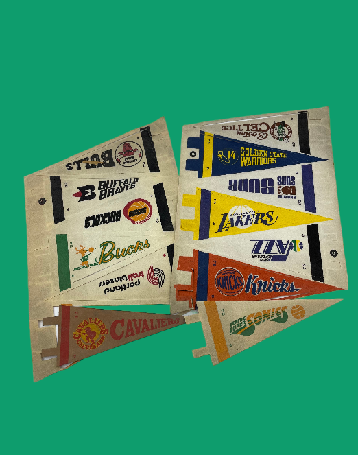 Set of 13 Basketball Pennants