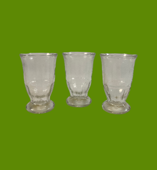 1930's Pressed Glass Juice Glasses