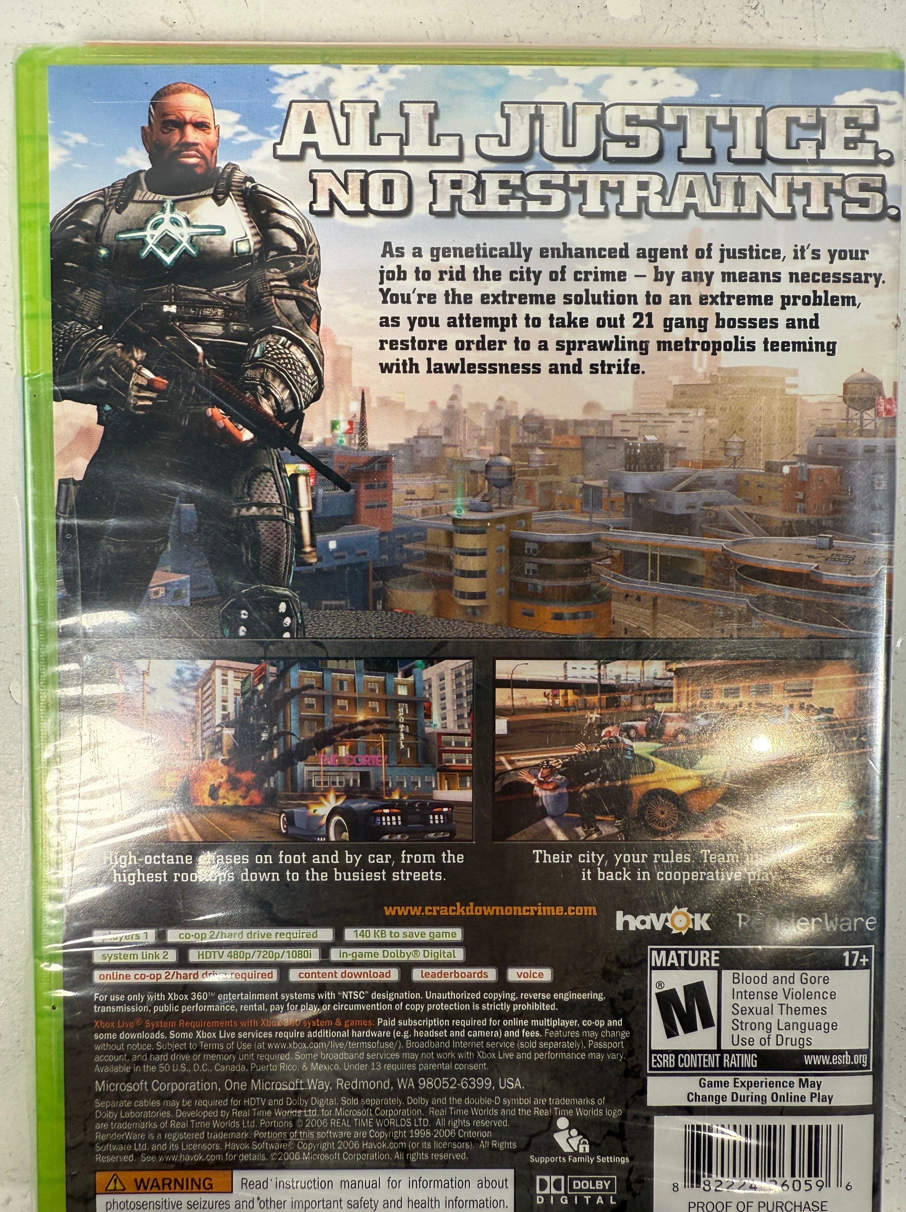 Crackdown, XBOX, 2007, – Sealed Halo 3 Beta Edition