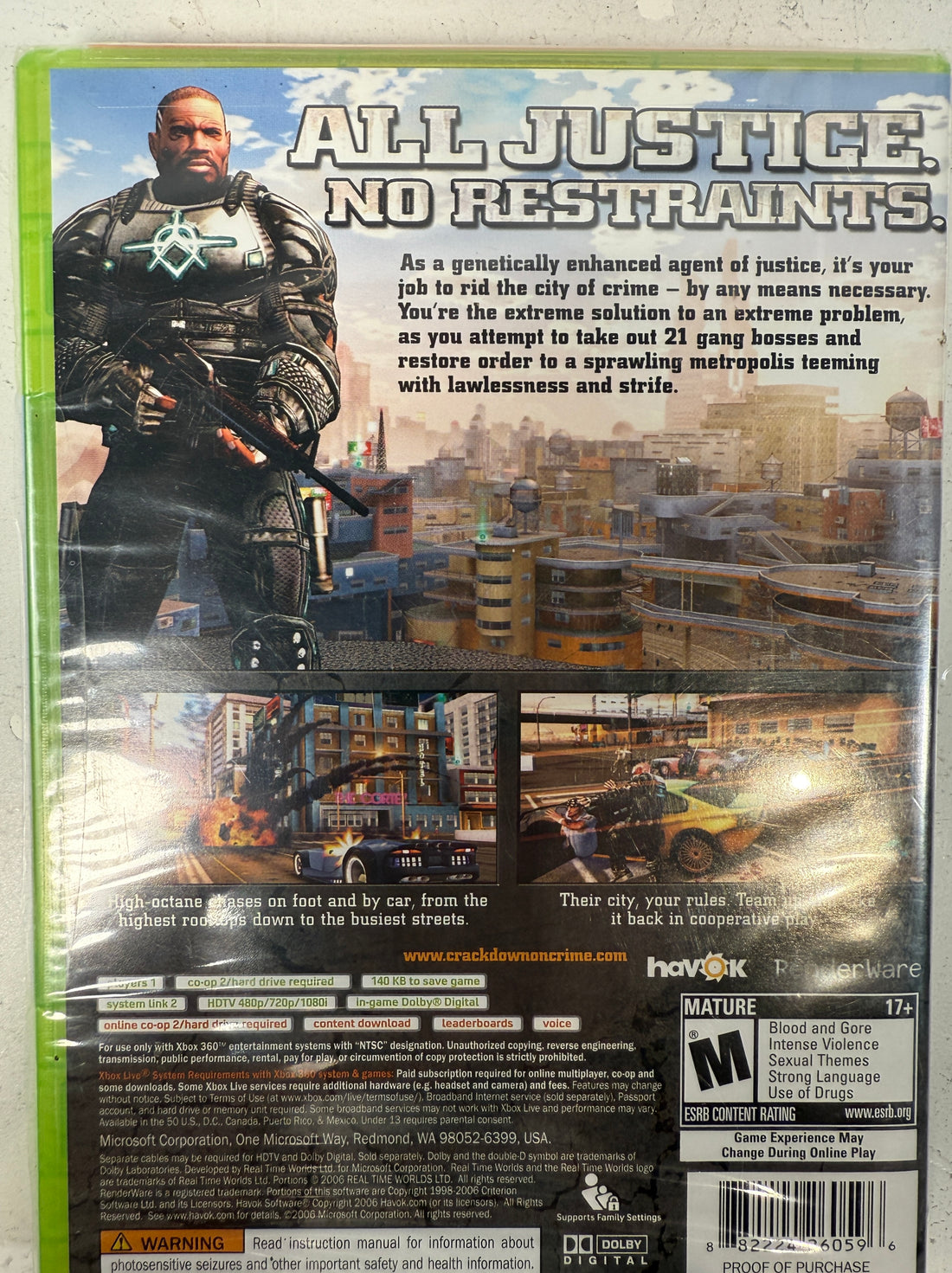 Crackdown, XBOX, 2007, – Sealed Halo 3 Beta Edition