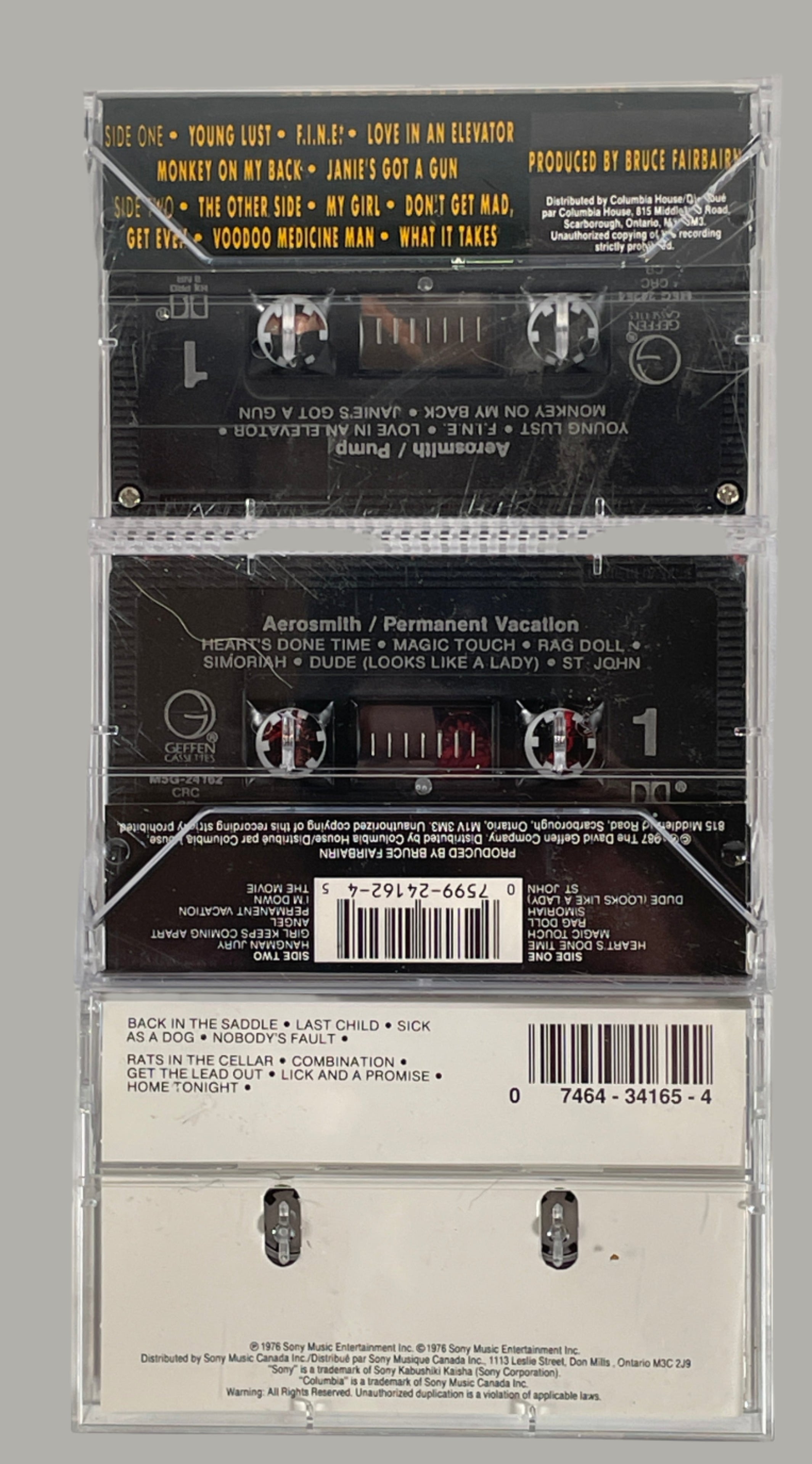 Set of 3 Vintage_Aerosmith_Cassettes