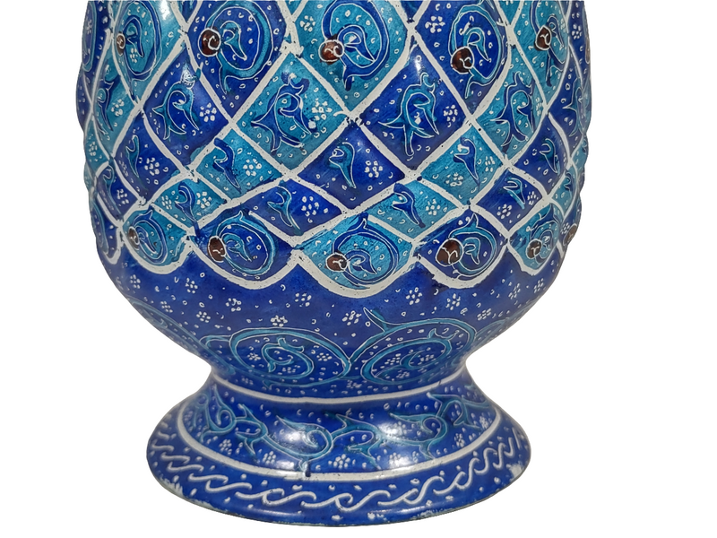 Antique Persian Enamel Vase - Esfahan, Iran.