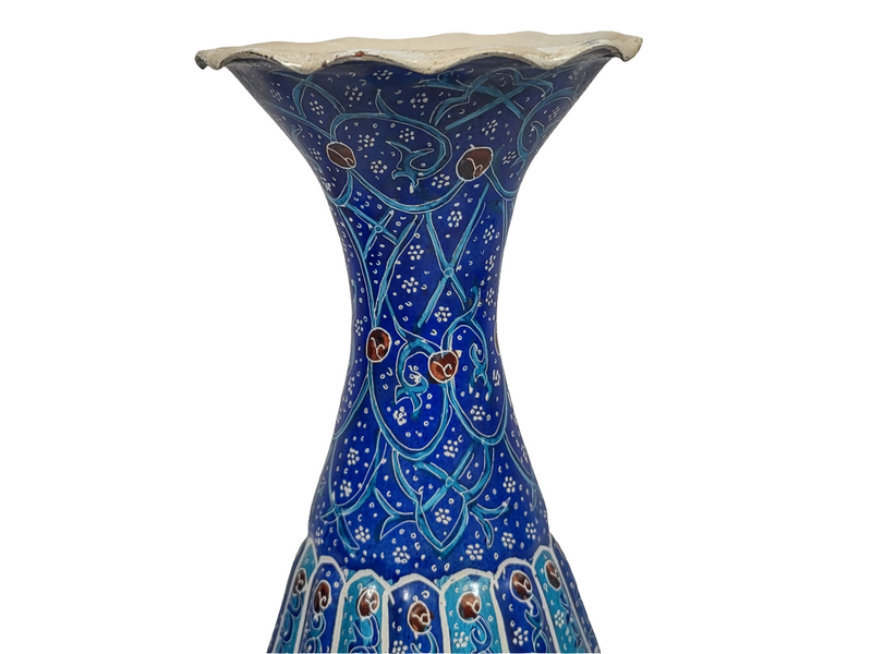 Antique Persian Enamel Vase - Esfahan, Iran.