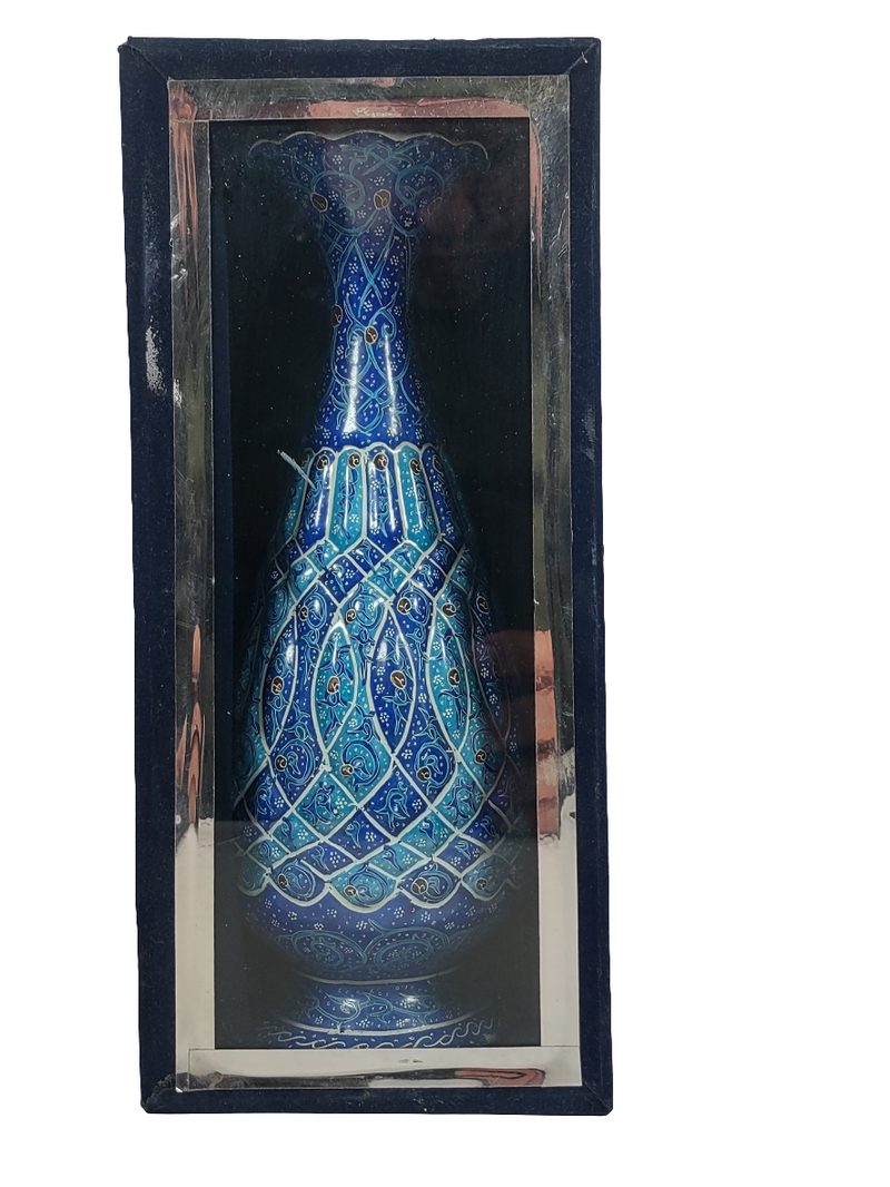 Antique Persian Enamel Vase - Esfahan, Iran.