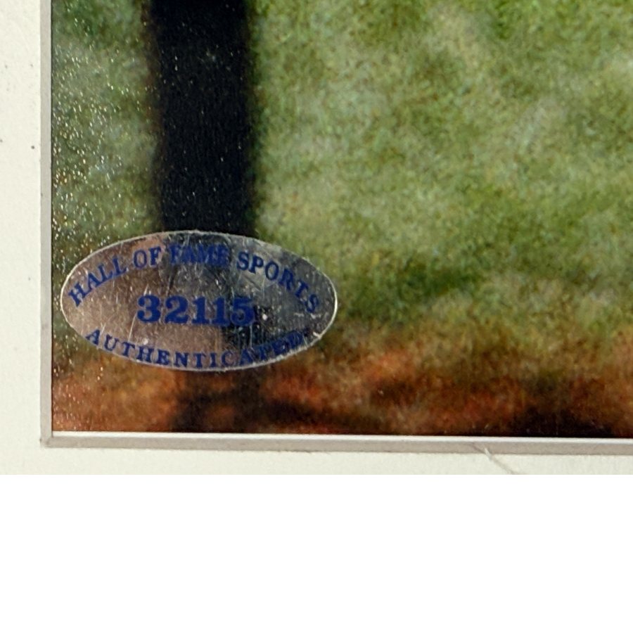 Laffit Pincay Jr. signed 16×20 photo riding Swale at the 1984 Kentucky Derby. Framed and matted with Hall of Fame Sports authentication.