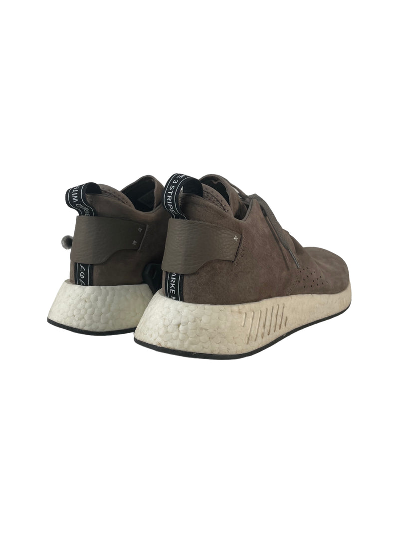 Adidas NMD_C2 en daim pour hommes - Tan/Blanc