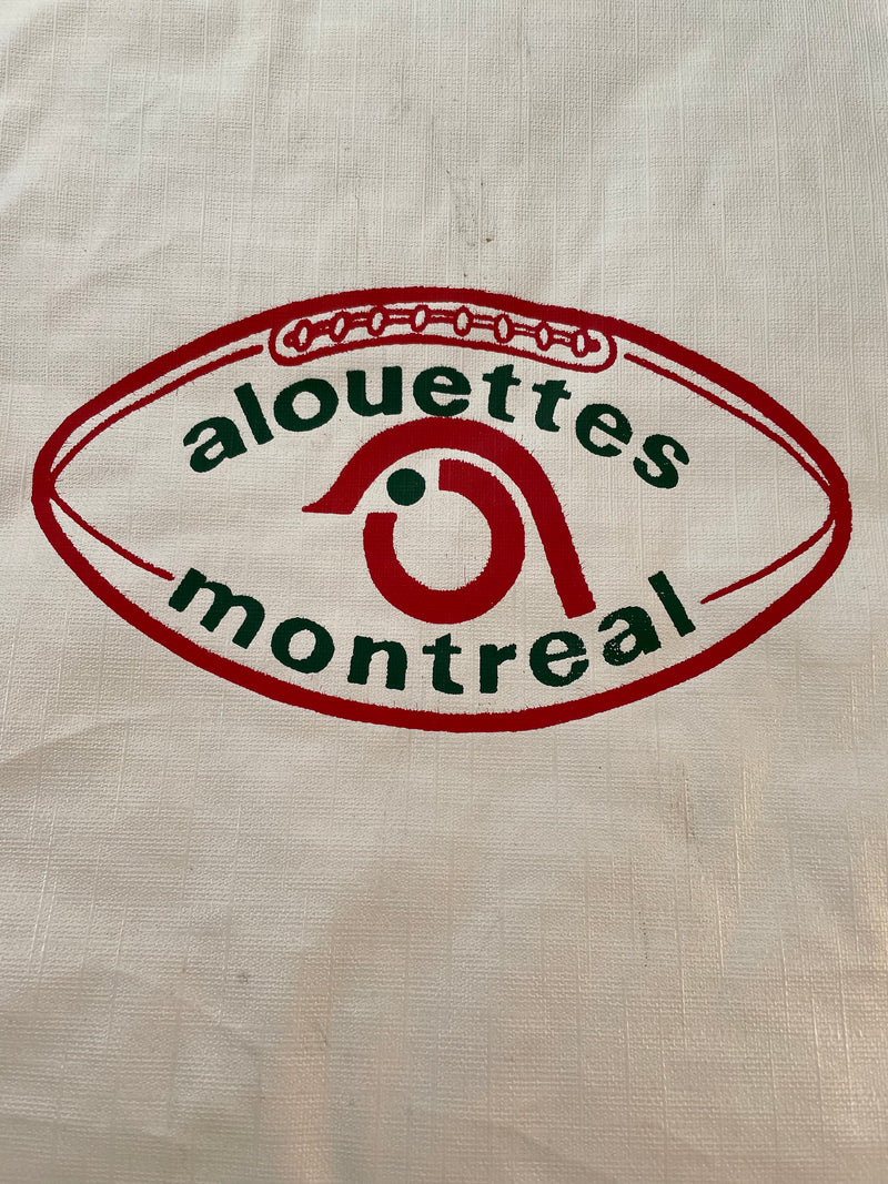 Paire d'authentiques coussins de siège de jeu des Montreal Alouettes des années 1970