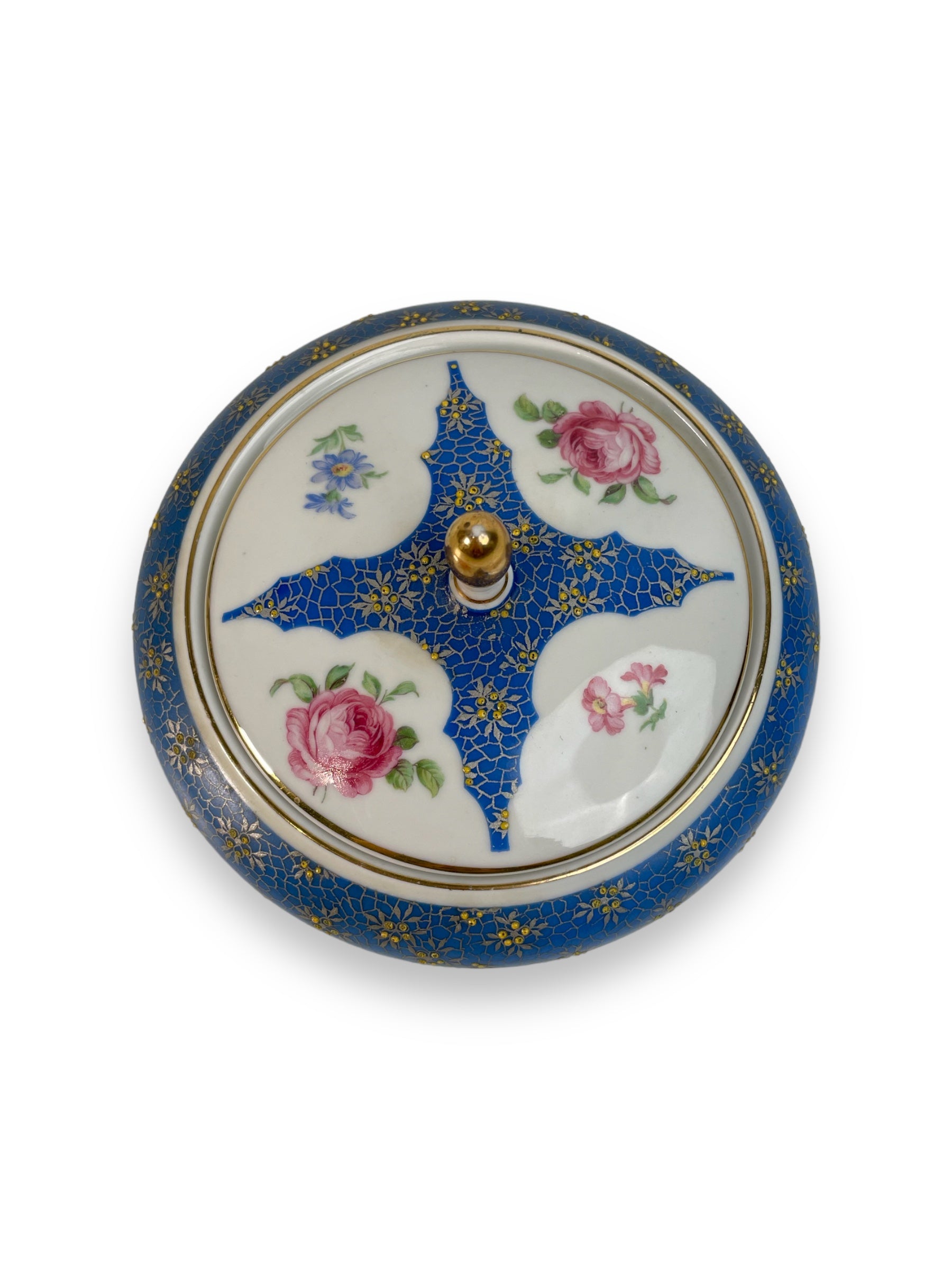  Boîte à bijoux en porcelaine vintage Alka Kunst Kronach