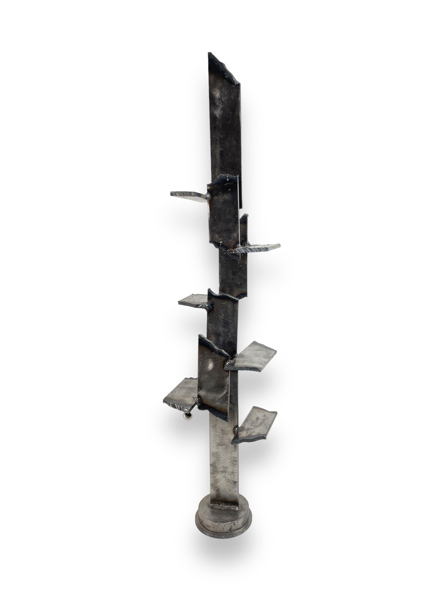 Sculpture ReBorn en acier sur acier, réalisée et signée par Corey Ellis