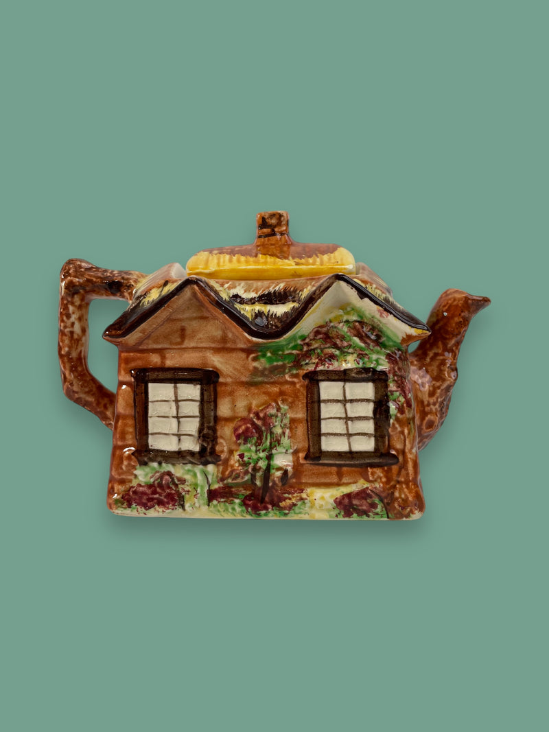 Théière vintage en céramique Price Kensington Cottageware des années 1940