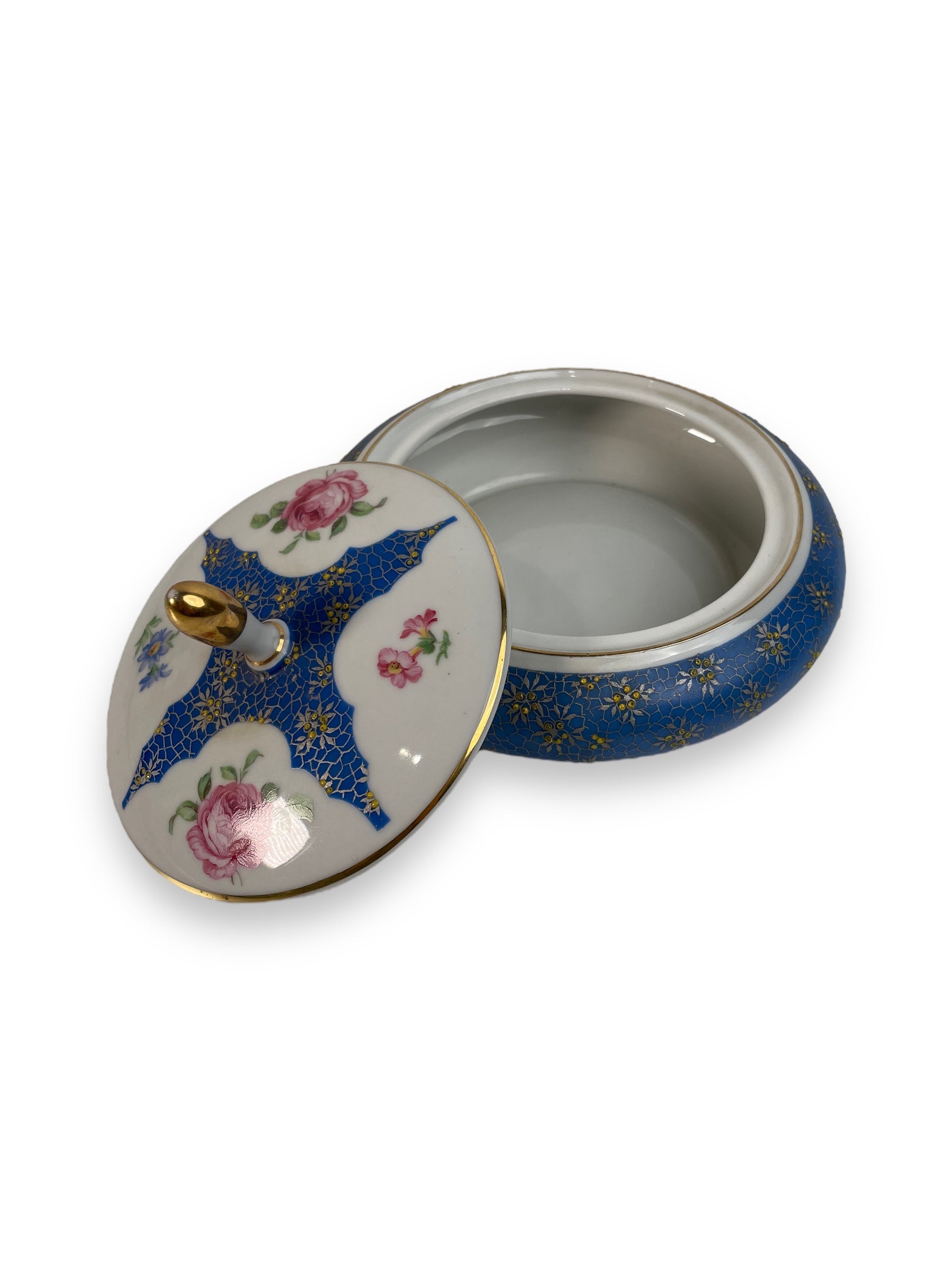  Boîte à bijoux en porcelaine vintage Alka Kunst Kronach