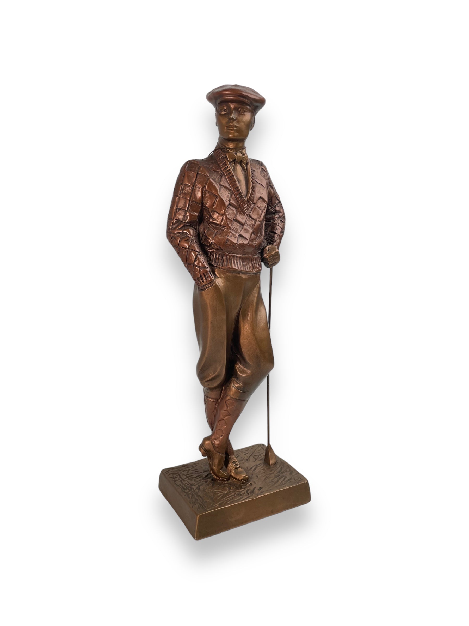 Sculpture Bronze Vintage 1989 AUSTIN Golfeur