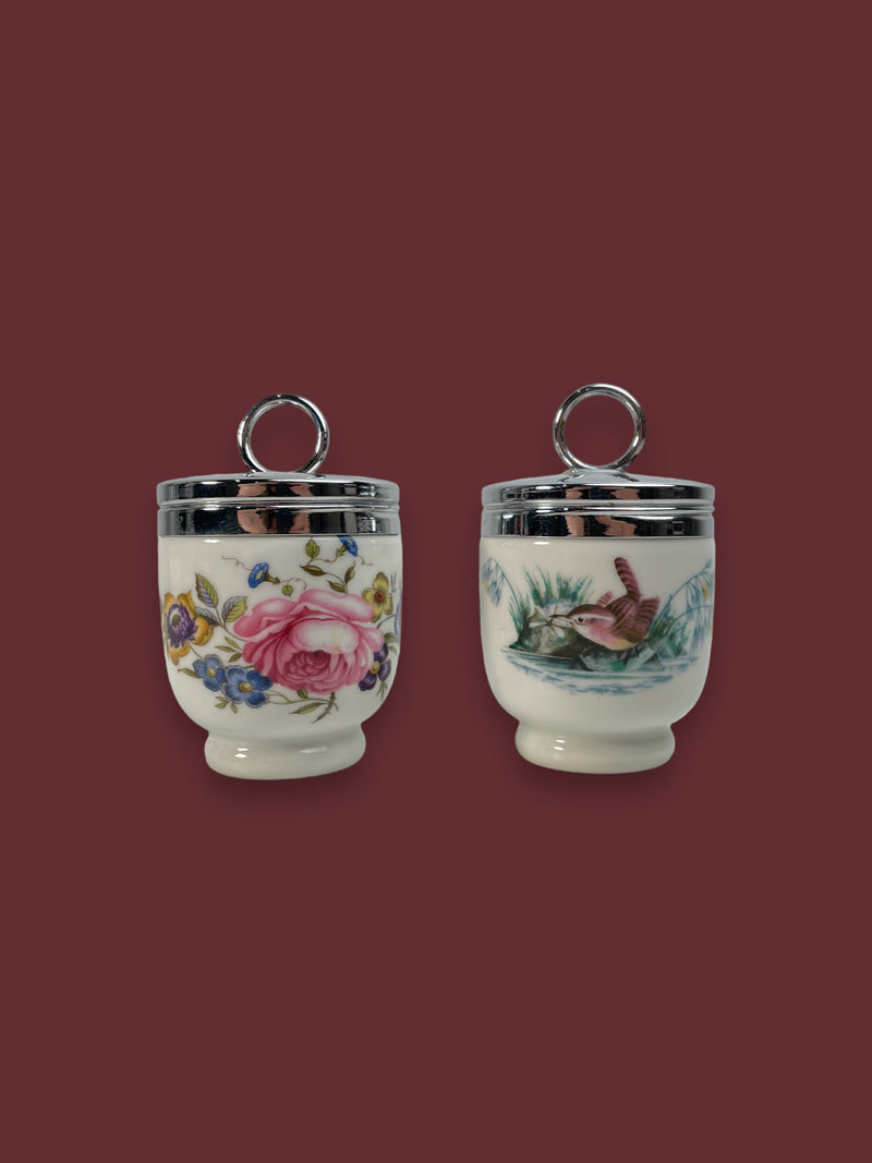 Ensemble de deux Cocottes à œufs Royal Worcester