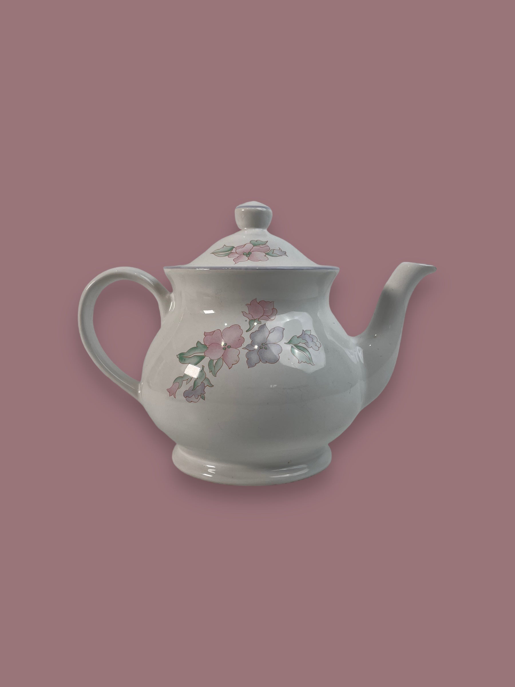 Sadler Romance Pink China Teapot