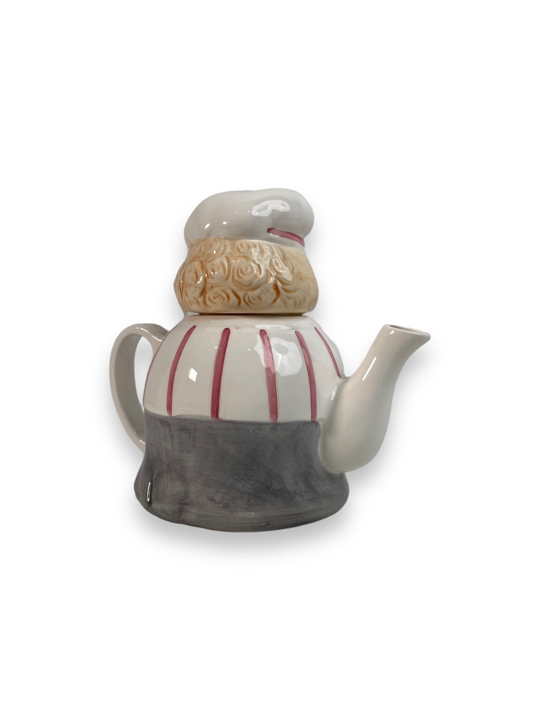 Vintage Chef Ceramic Tea Pot