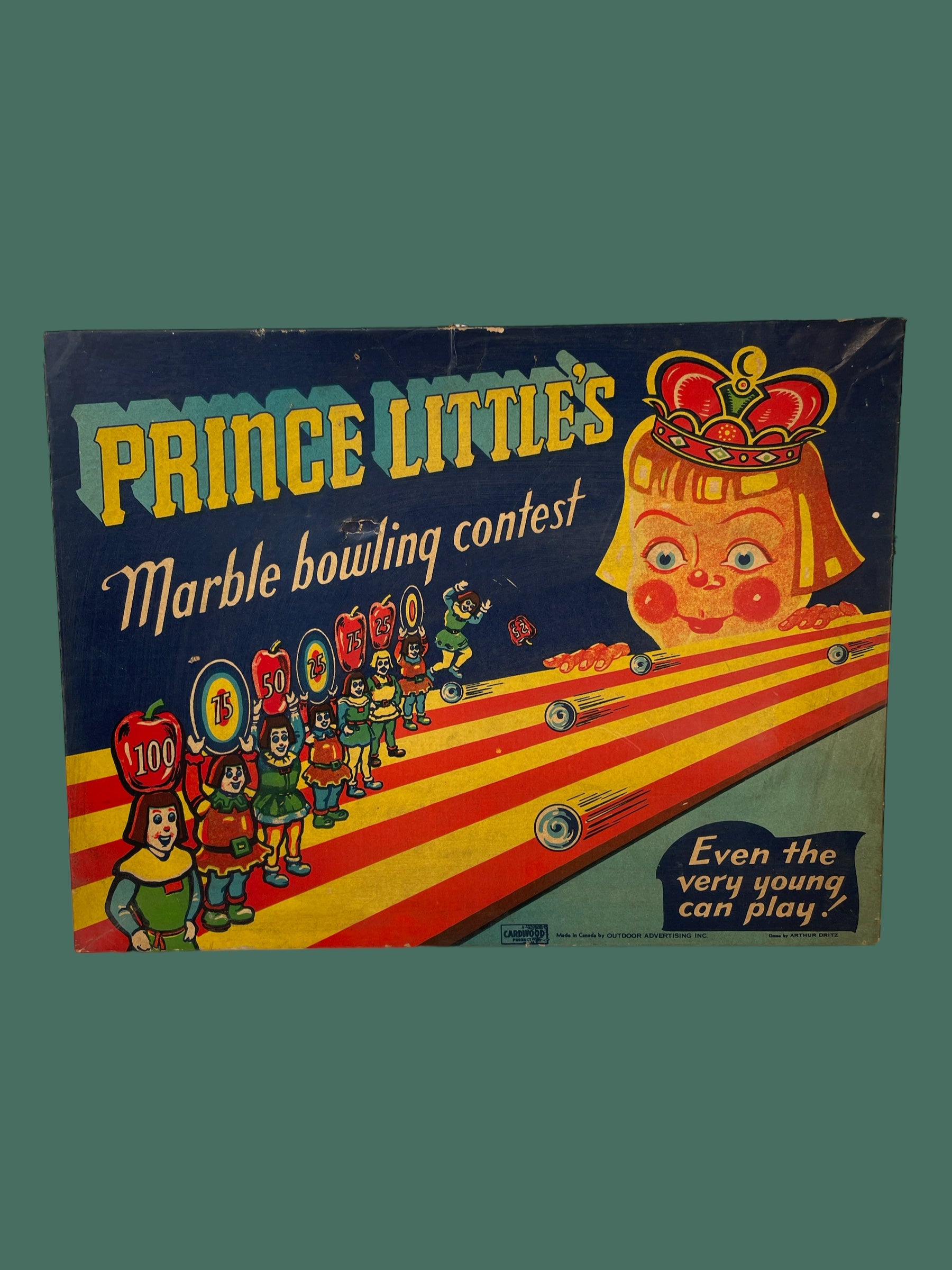 Prince Little's Bowling and Marble Set by Vitaplay Toy Co - 1950