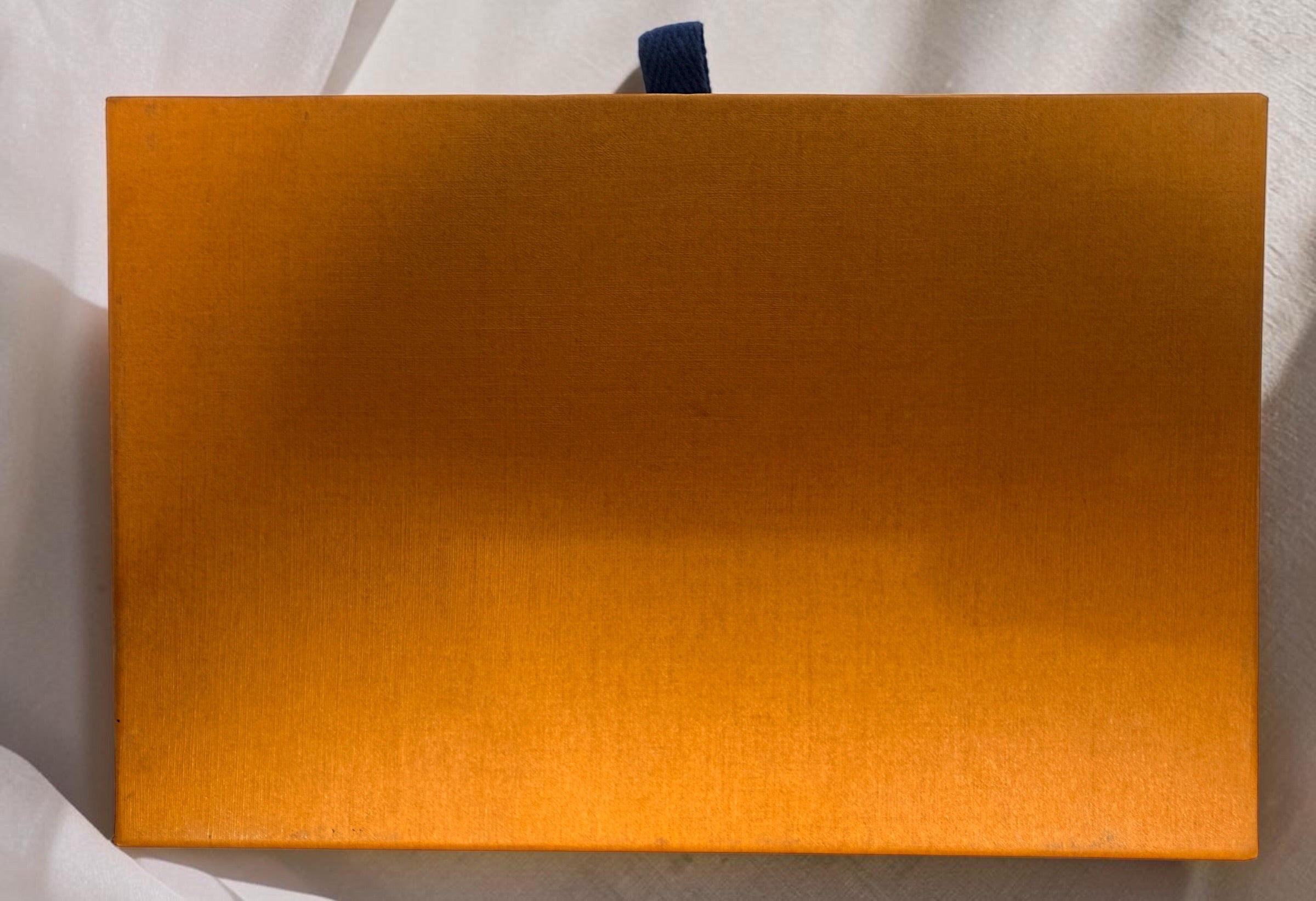 Underside of orange box
