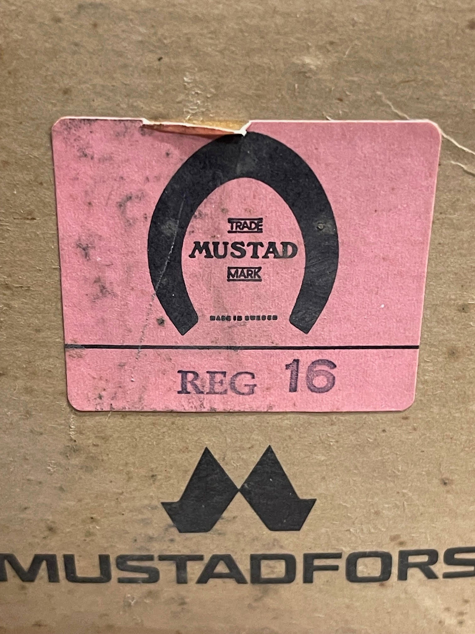 Vintage Mustadfors Sweden REG 16 Horseshoe Nails – 5 lb Box – 4” Farrier Nails