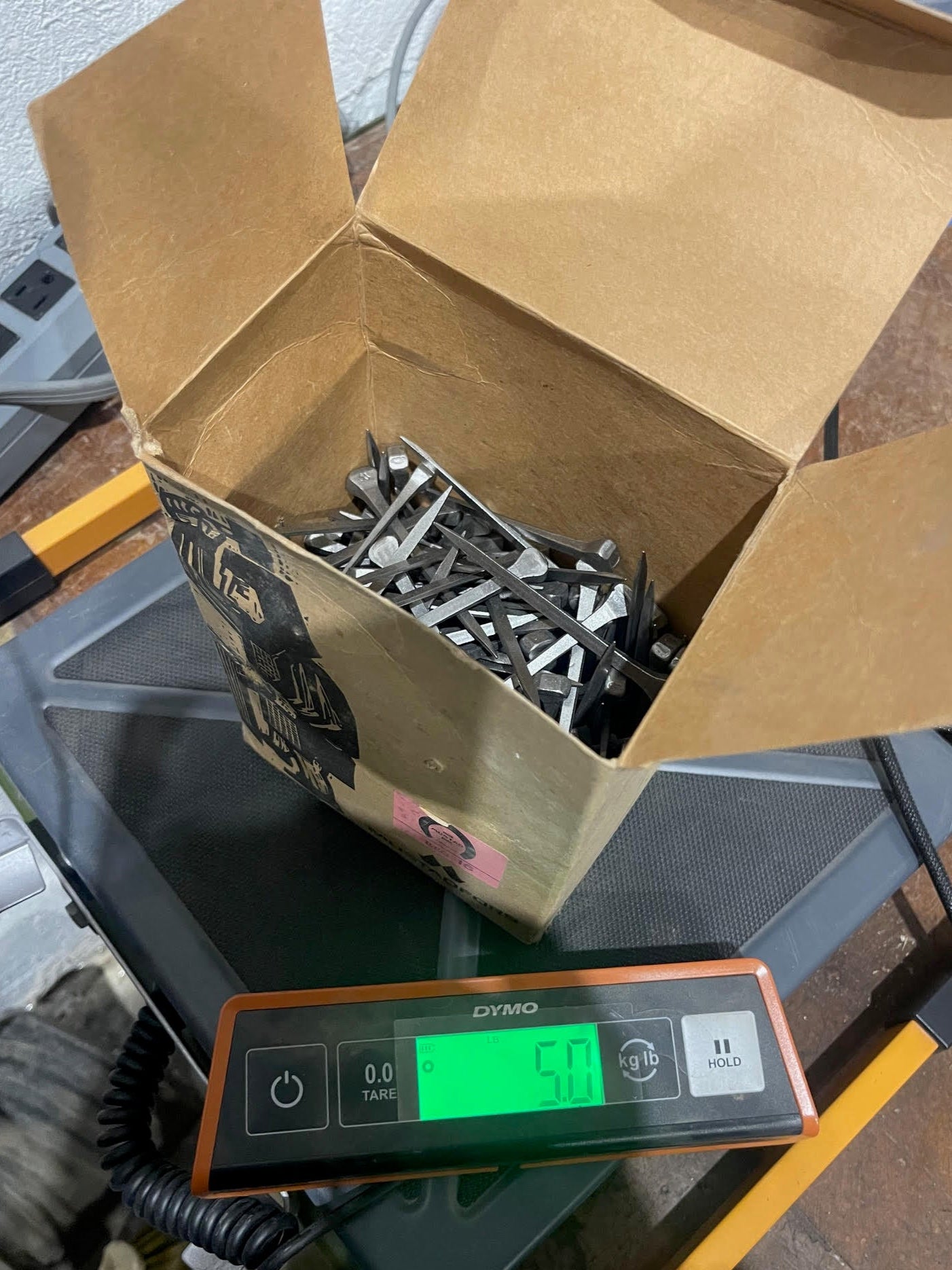 Vintage Mustadfors Sweden REG 16 Horseshoe Nails – 5 lb Box – 4” Farrier Nails