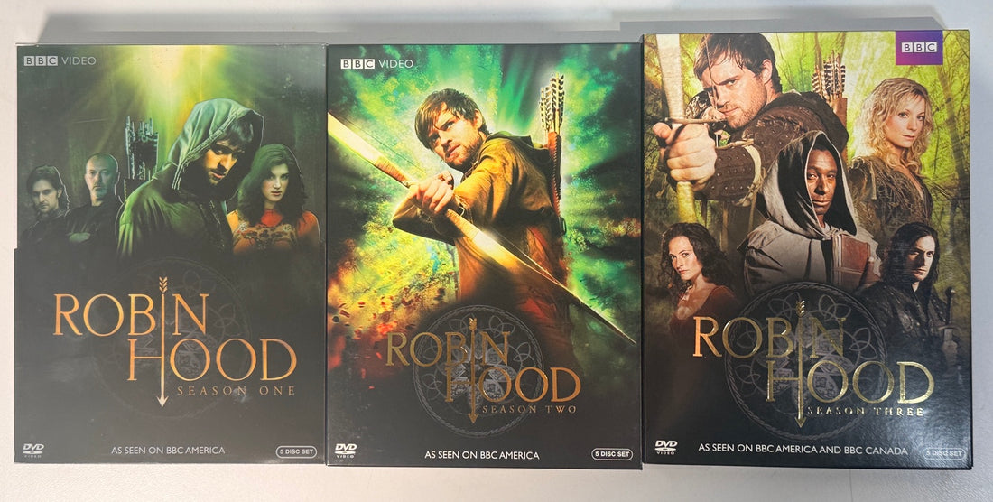 Robin Hood seasons one, two and three front covers