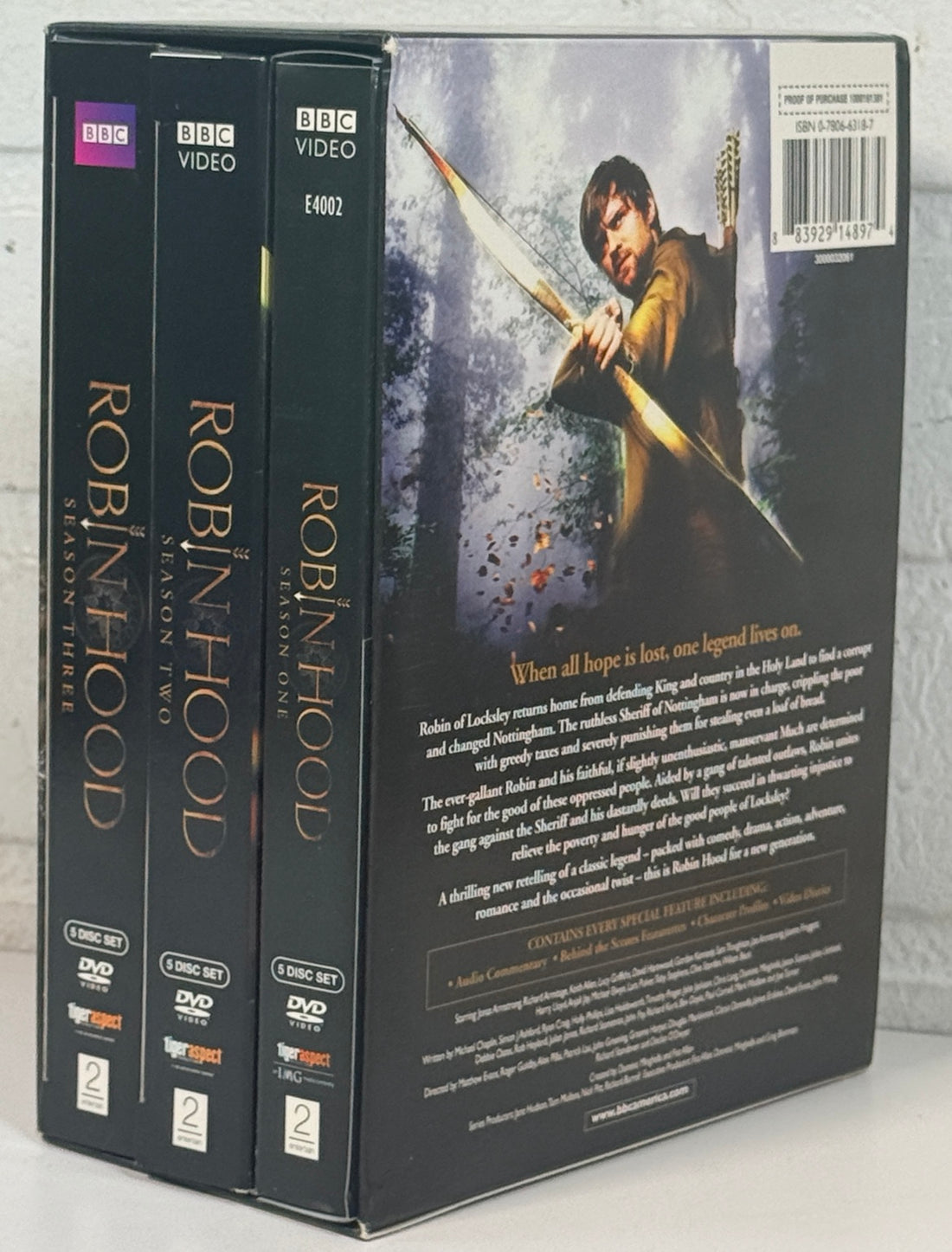 Three season cases inside the outer slipcase