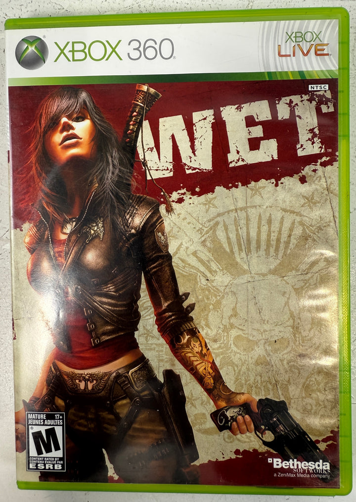Xbox 360 Wet – Complete in Box Bethesda 2009 Shooter