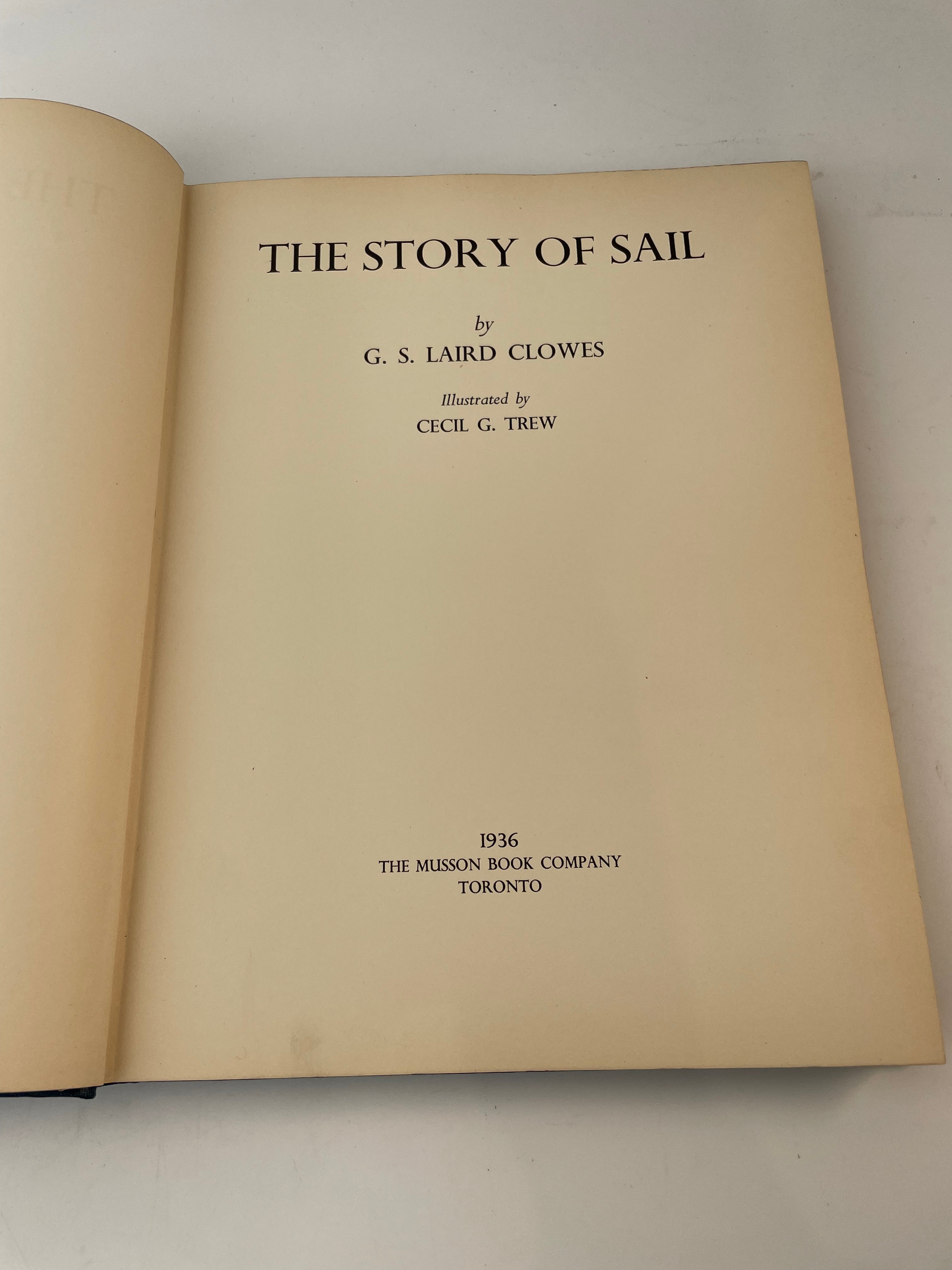 L'histoire de la voile par GS Laird Clowes et Cecil Trew