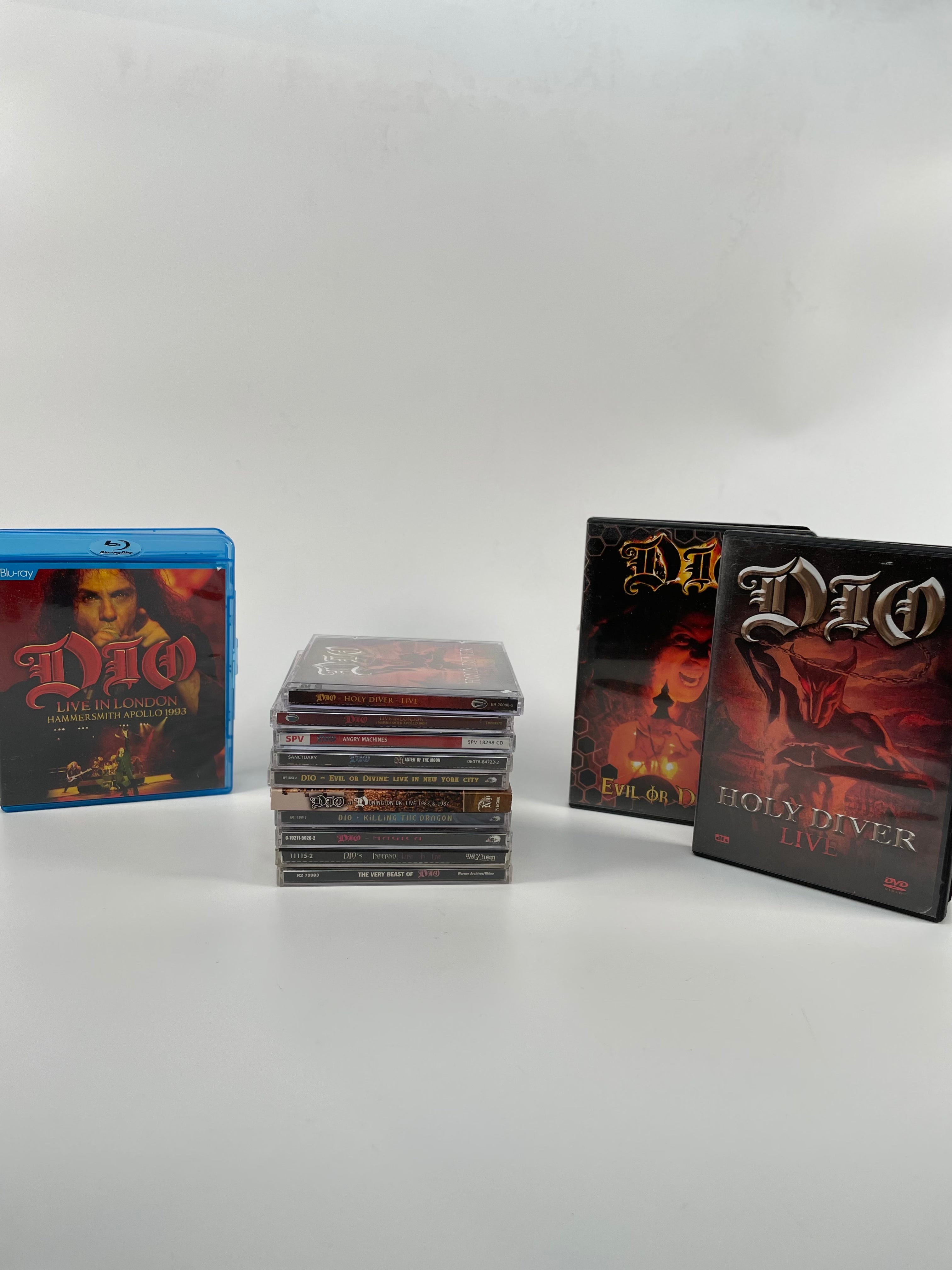 Set of 3 Dio DVDs + 10 CDs