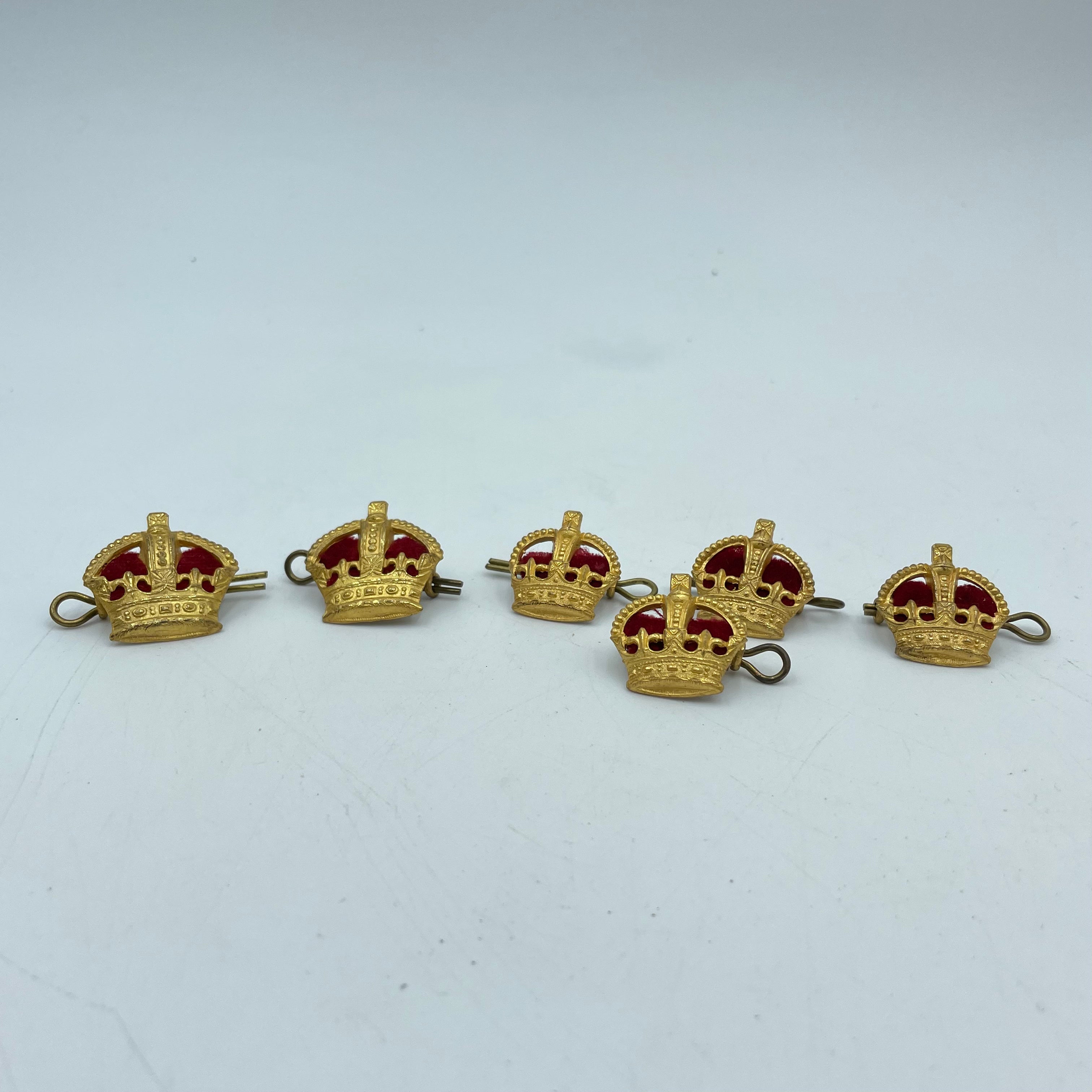 World War II British Army Officer Crown Buttons
