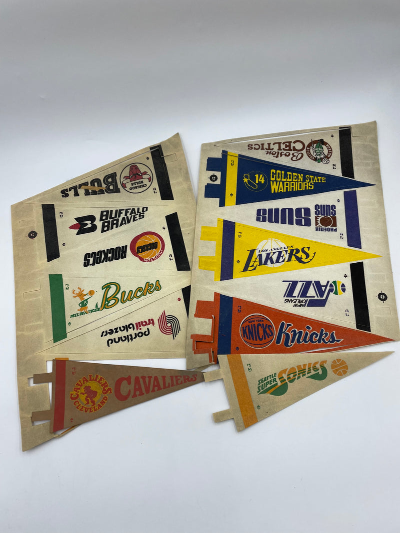 Set of 13 Basketball Pennants