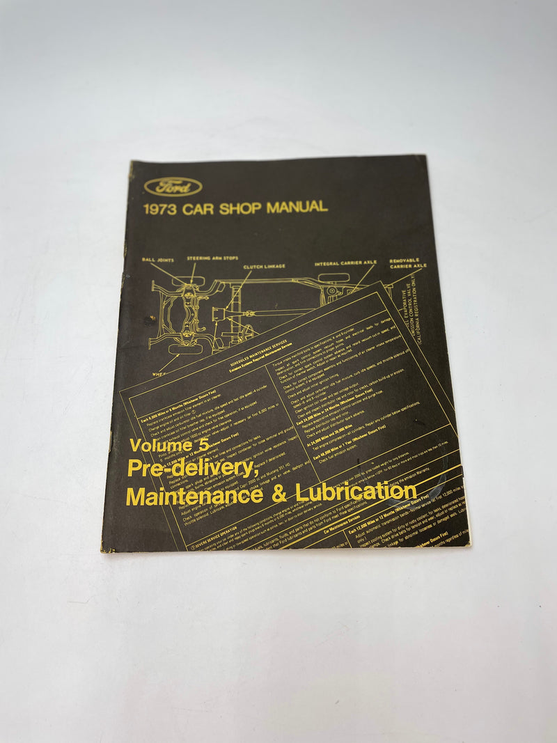 1973 Ford Car Workshop Manuals ( Volumes 1 to 6)