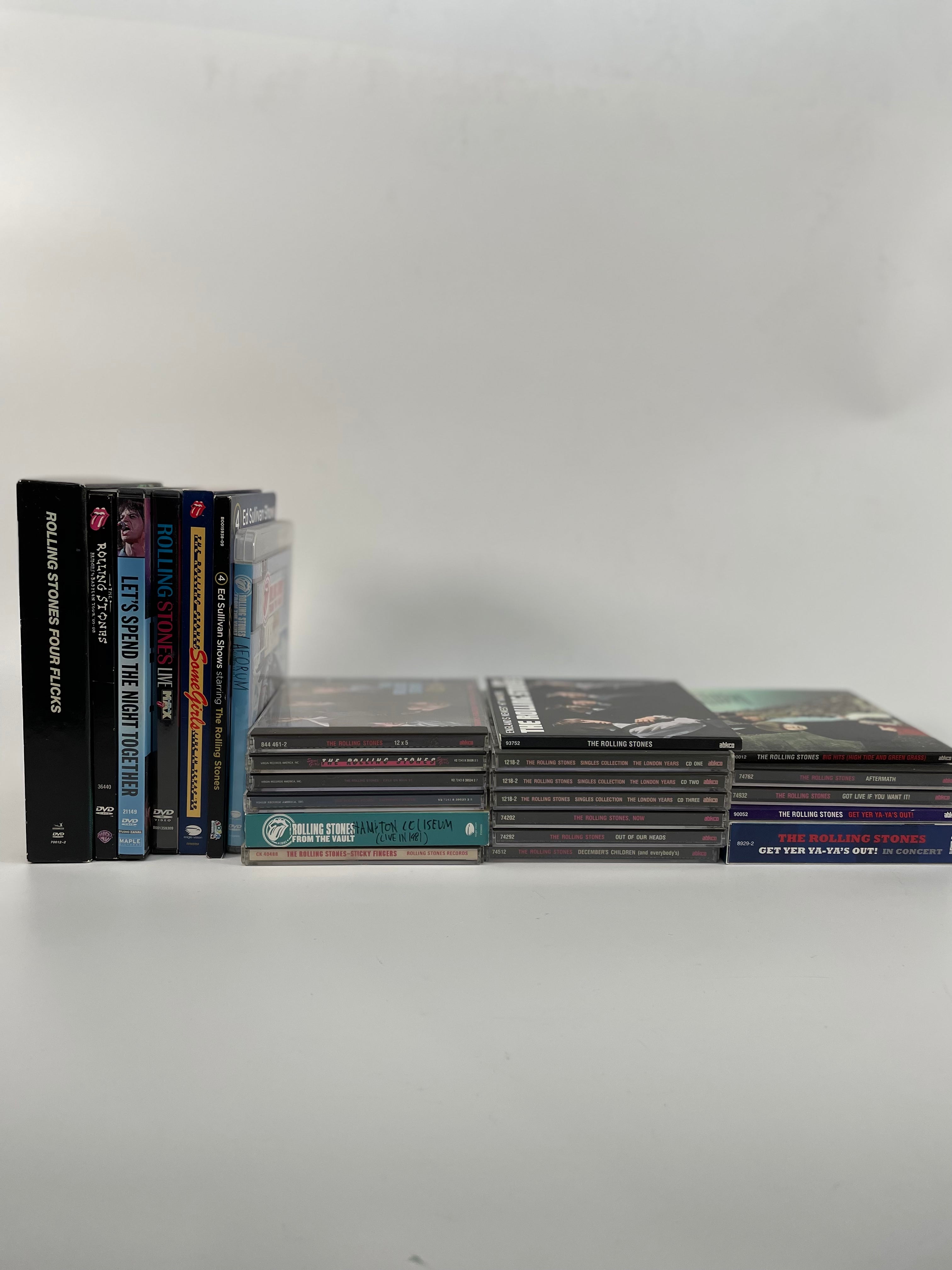 Set of 18 Rolling Stones CDs + 6 DVDs