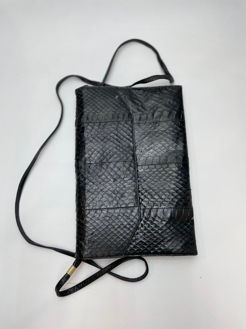 Petit sac à main en cuir de serpent