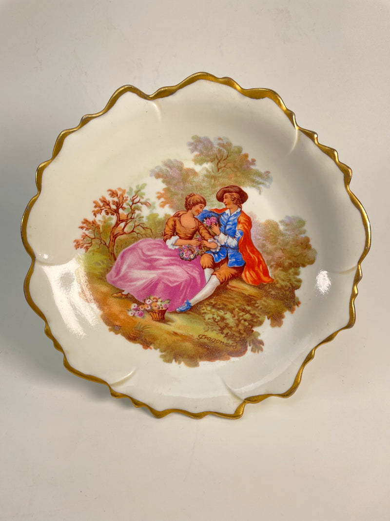 Small Limoges Pedestal Plate