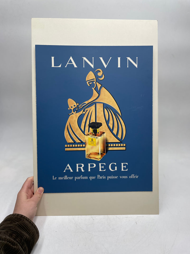 Croquis original de la publicité pour le parfum "Lanvin Arpège" par S. Reiter