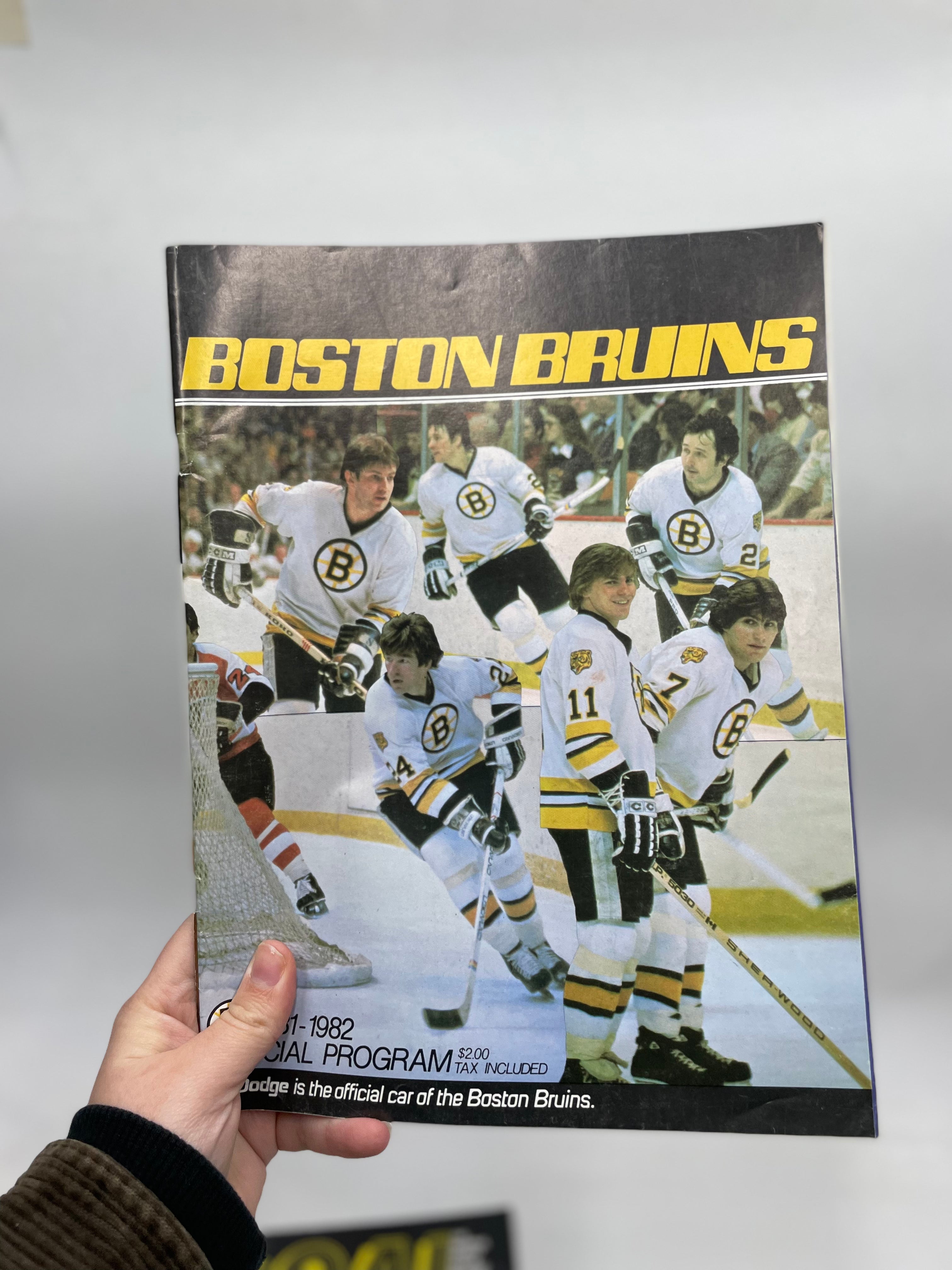 Lot de 3 magazines de hockey des Bruins de Boston