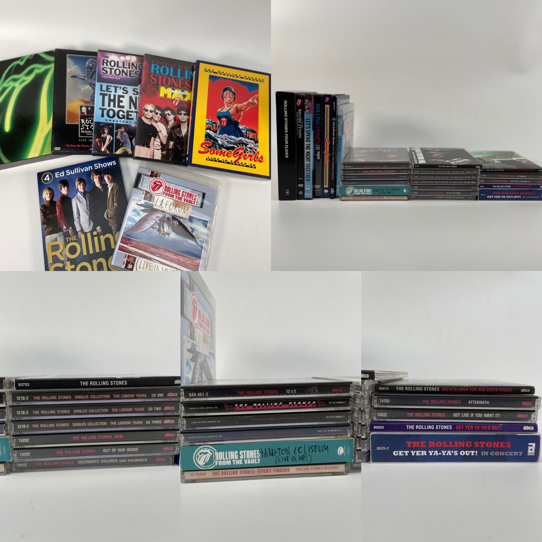 Set of 18 Rolling Stones CDs + 6 DVDs